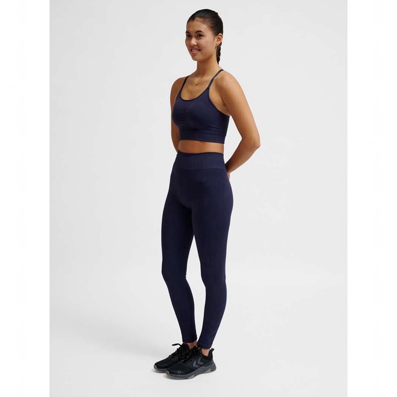 Hummel Mt Define Seaml Scrunch Ženske Hulahopke Tamnoplave | 324885-187