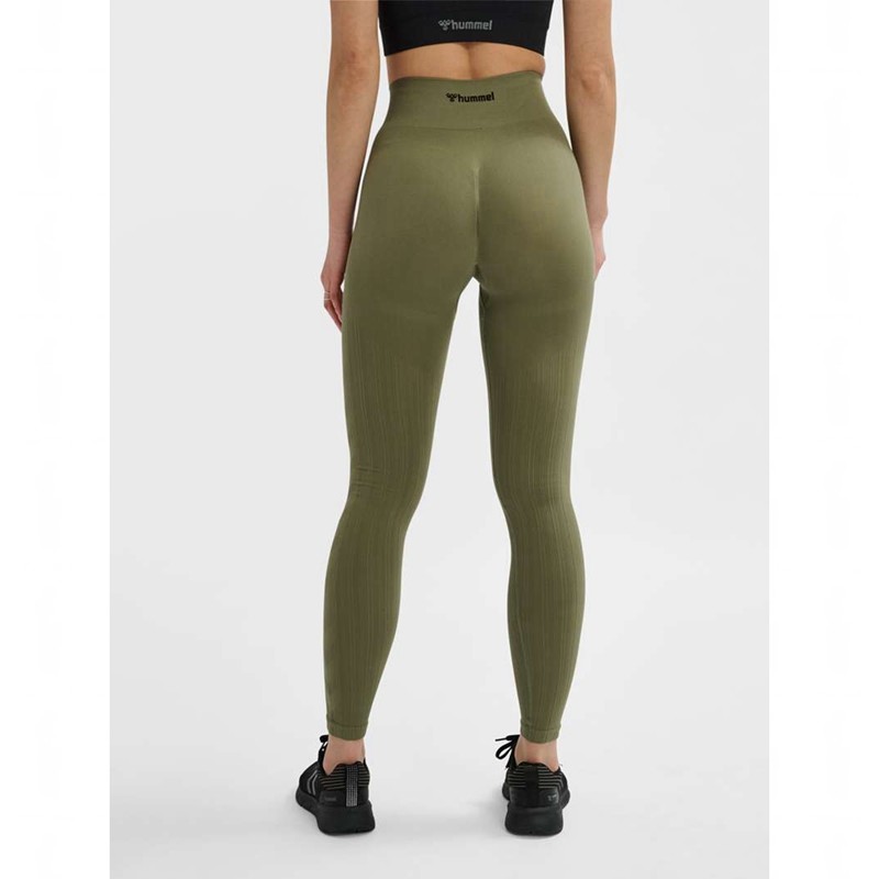 Hummel Mt Define Seaml Scrunch Ženske Hulahopke Zelene | 454033-999