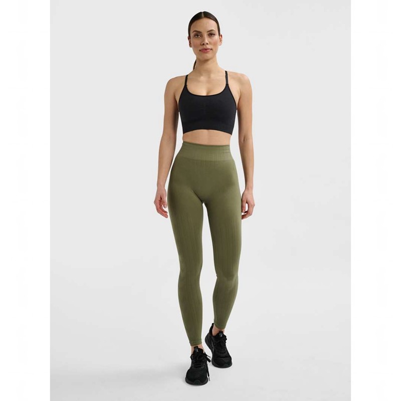 Hummel Mt Define Seaml Scrunch Ženske Hulahopke Zelene | 454033-999
