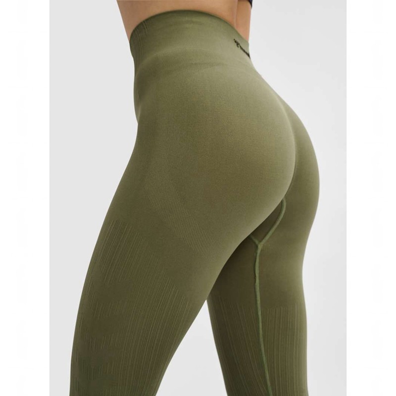 Hummel Mt Define Seaml Scrunch Ženske Hulahopke Zelene | 454033-999