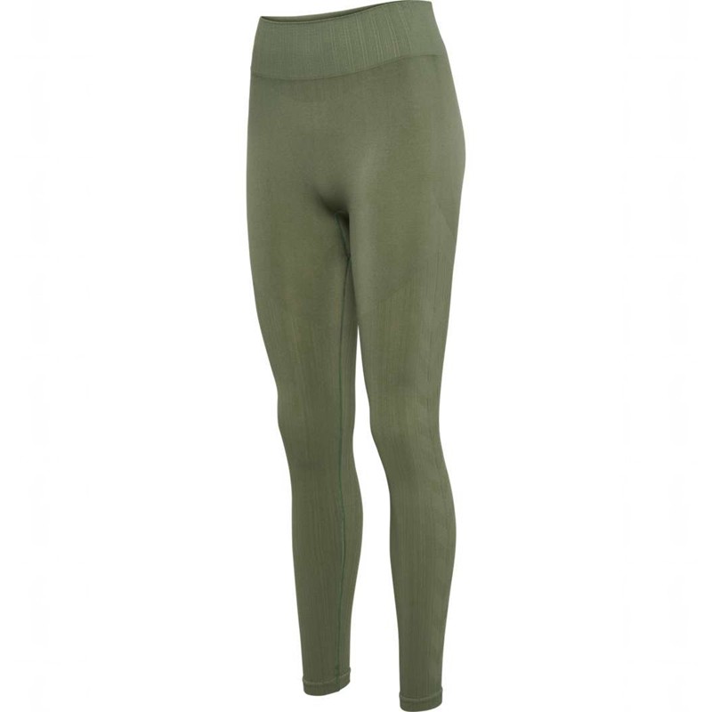 Hummel Mt Define Seaml Scrunch Ženske Hulahopke Zelene | 454033-999
