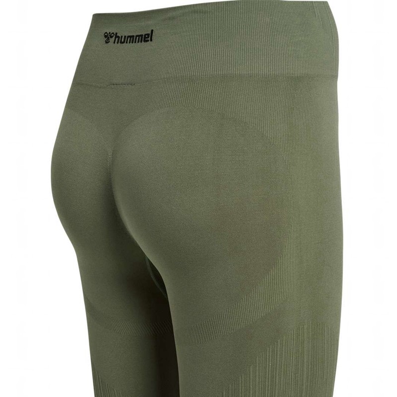 Hummel Mt Define Seaml Scrunch Ženske Hulahopke Zelene | 454033-999