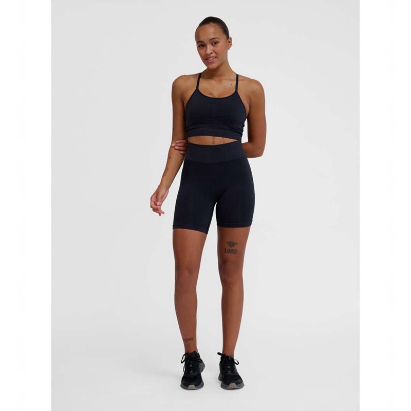 Hummel Mt Define Seaml Scrunch Ženske Kratke Hlače Crne | 528884-420