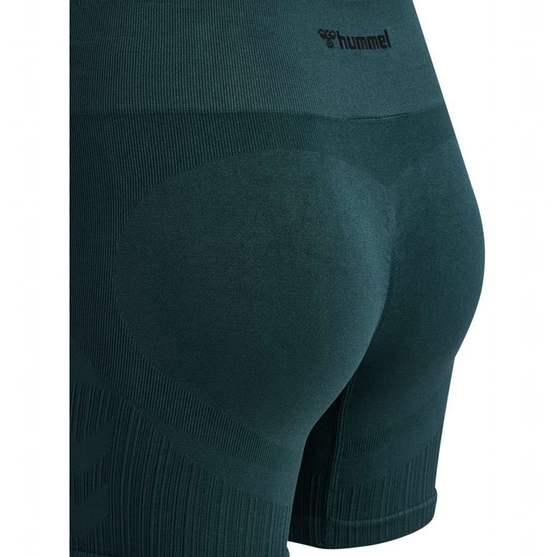 Hummel Mt Define Seaml Scrunch Ženske Kratke Hlače Zelene | 834915-727