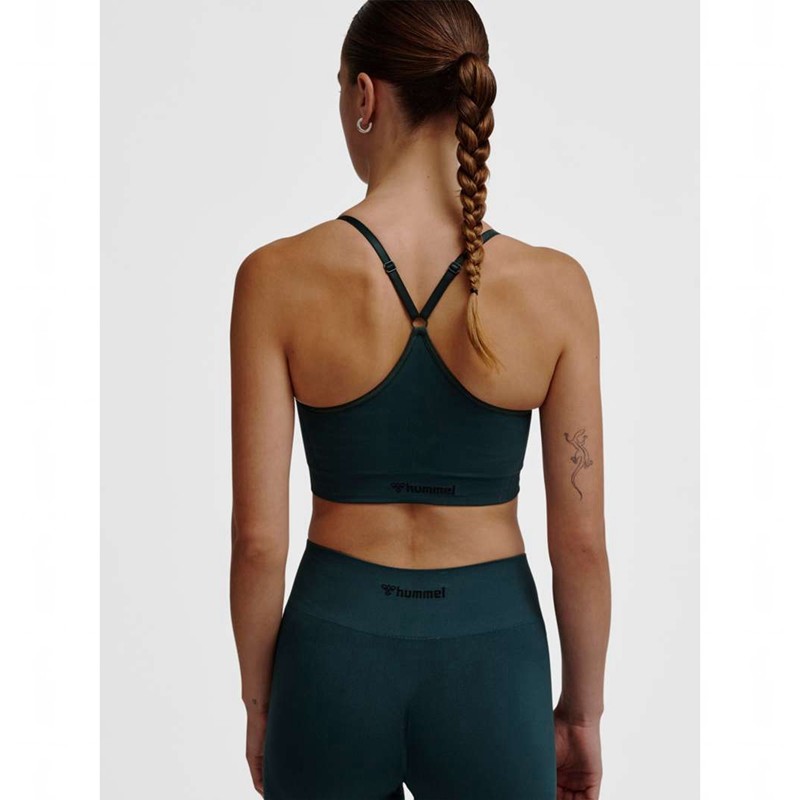 Hummel Mt Define Seamless Padded Ženske Sportski Grudnjak Zelene | 338859-464