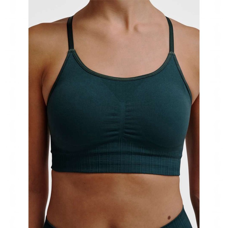 Hummel Mt Define Seamless Padded Ženske Sportski Grudnjak Zelene | 338859-464