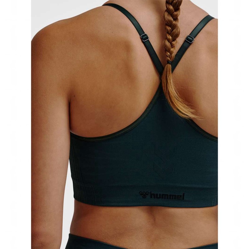 Hummel Mt Define Seamless Padded Ženske Sportski Grudnjak Zelene | 338859-464