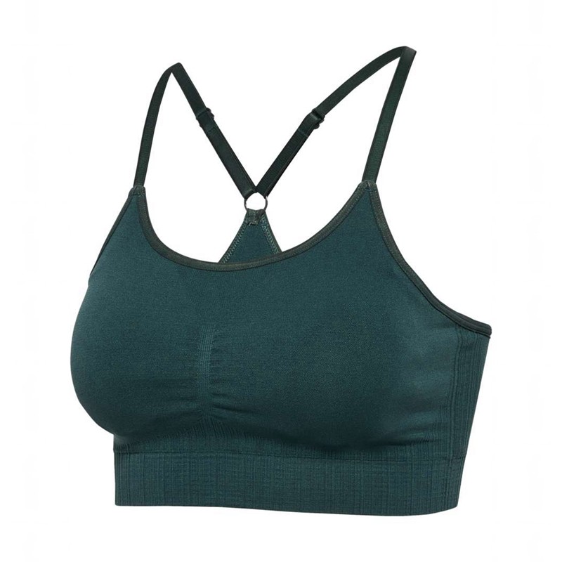 Hummel Mt Define Seamless Padded Ženske Sportski Grudnjak Zelene | 338859-464