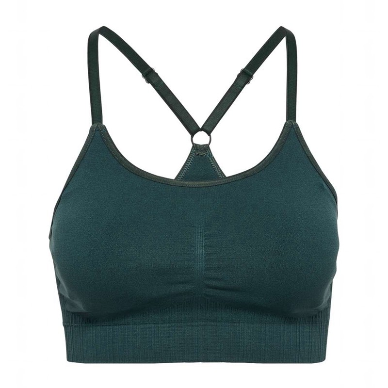 Hummel Mt Define Seamless Padded Ženske Sportski Grudnjak Zelene | 338859-464