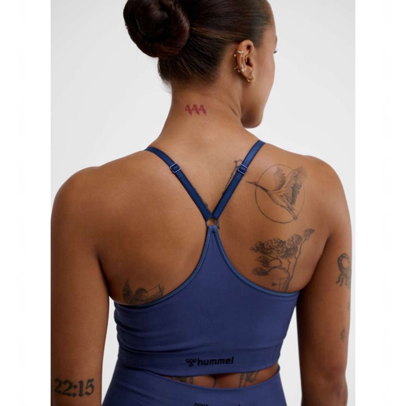 Hummel Mt Define Seamless Padded Ženske Sportski Grudnjak Plave | 546302-762