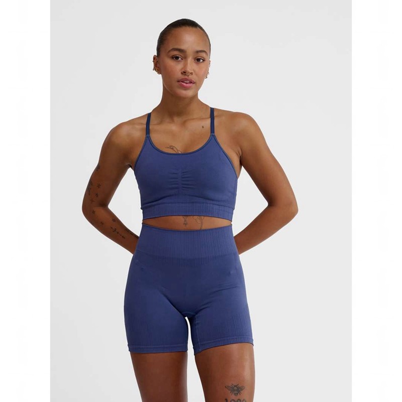 Hummel Mt Define Seamless Padded Ženske Sportski Grudnjak Plave | 546302-762