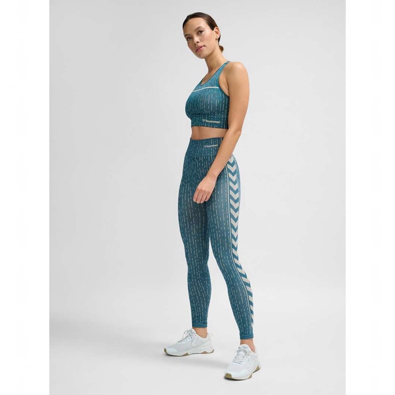Hummel Mt Drops Seamless Mw Ženske Hulahopke Plave | 227949-230