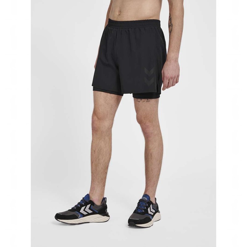 Hummel Mt Force 2 In 1 Muške Kratke Hlače Crne | 599608-087