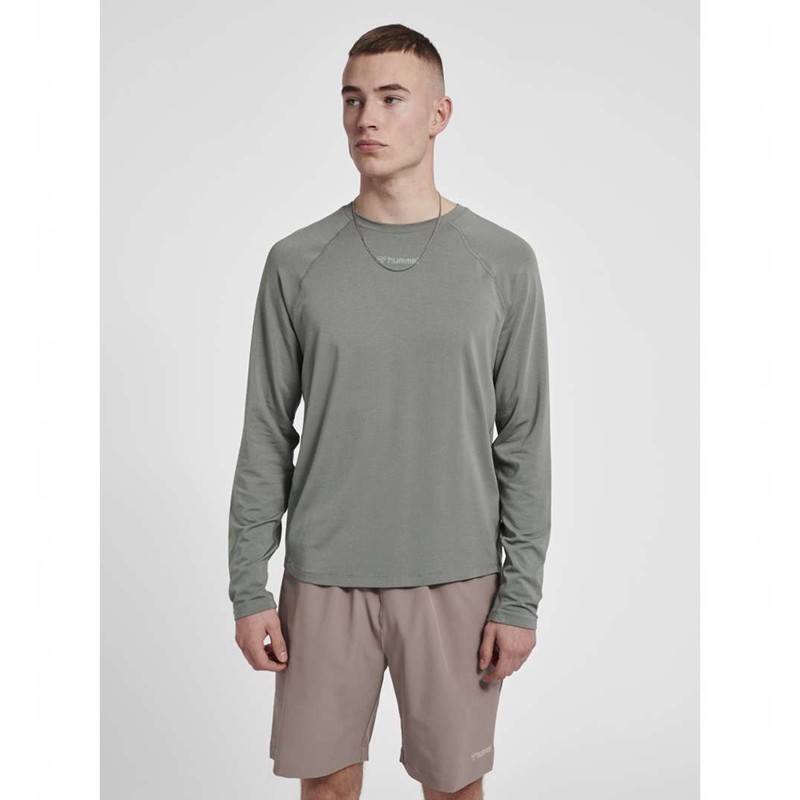 Hummel Mt Laze L/S Muške Majice Sive | 525996-463