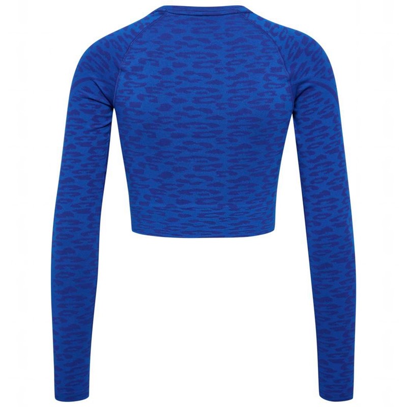 Hummel Mt Leo Seamless Crop L/S Ženske Majice Plave | 063509-304