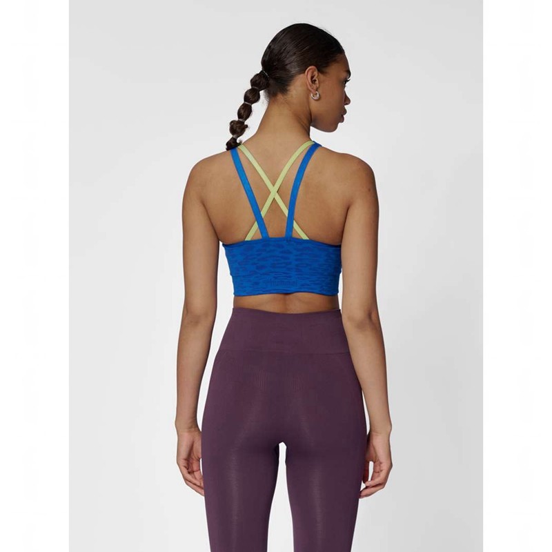 Hummel Mt Leo Seamless Ženske Sportski Grudnjak Plave | 390834-529