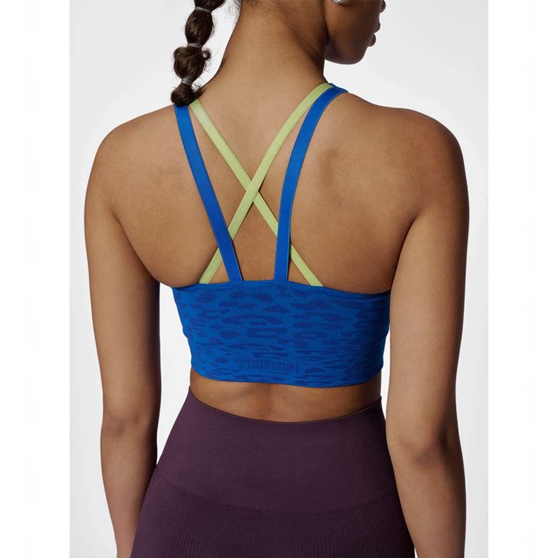 Hummel Mt Leo Seamless Ženske Sportski Grudnjak Plave | 390834-529