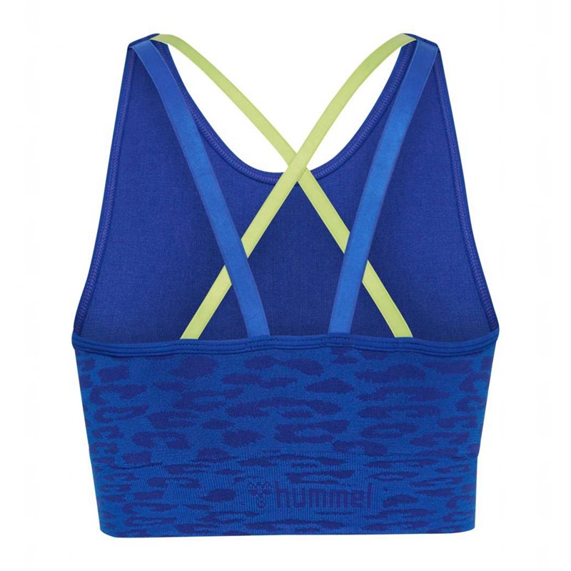 Hummel Mt Leo Seamless Ženske Sportski Grudnjak Plave | 390834-529