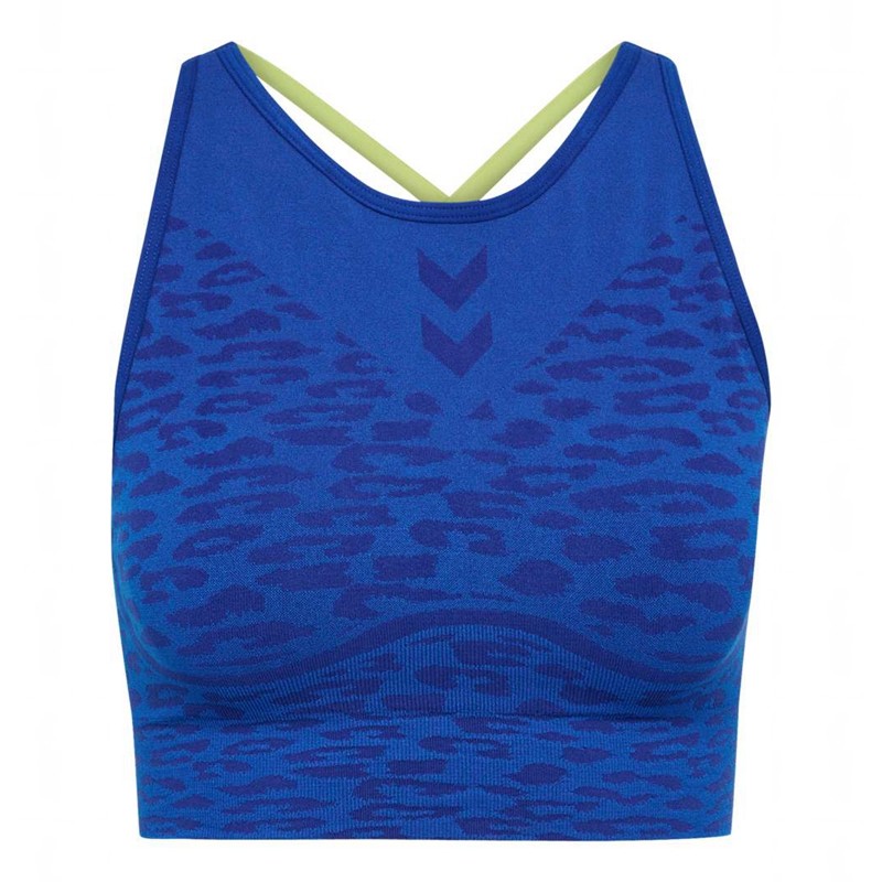 Hummel Mt Leo Seamless Ženske Sportski Grudnjak Plave | 390834-529