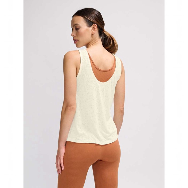 Hummel Mt Light Burnout Ženske Majica bez Rukava Bež | 591791-378