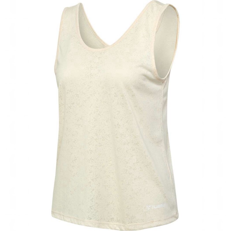 Hummel Mt Light Burnout Ženske Majica bez Rukava Bež | 591791-378