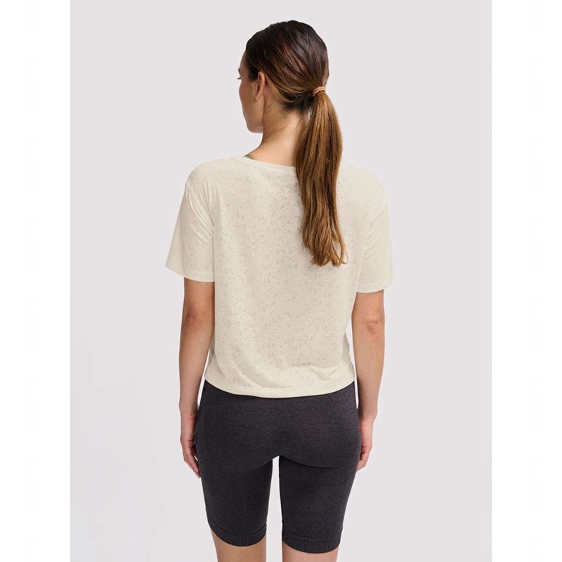 Hummel Mt Light Burnout Ženske Majice Bež | 812578-471