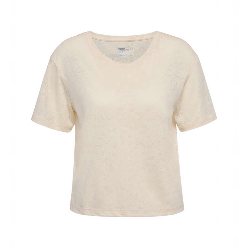 Hummel Mt Light Burnout Ženske Majice Bež | 812578-471
