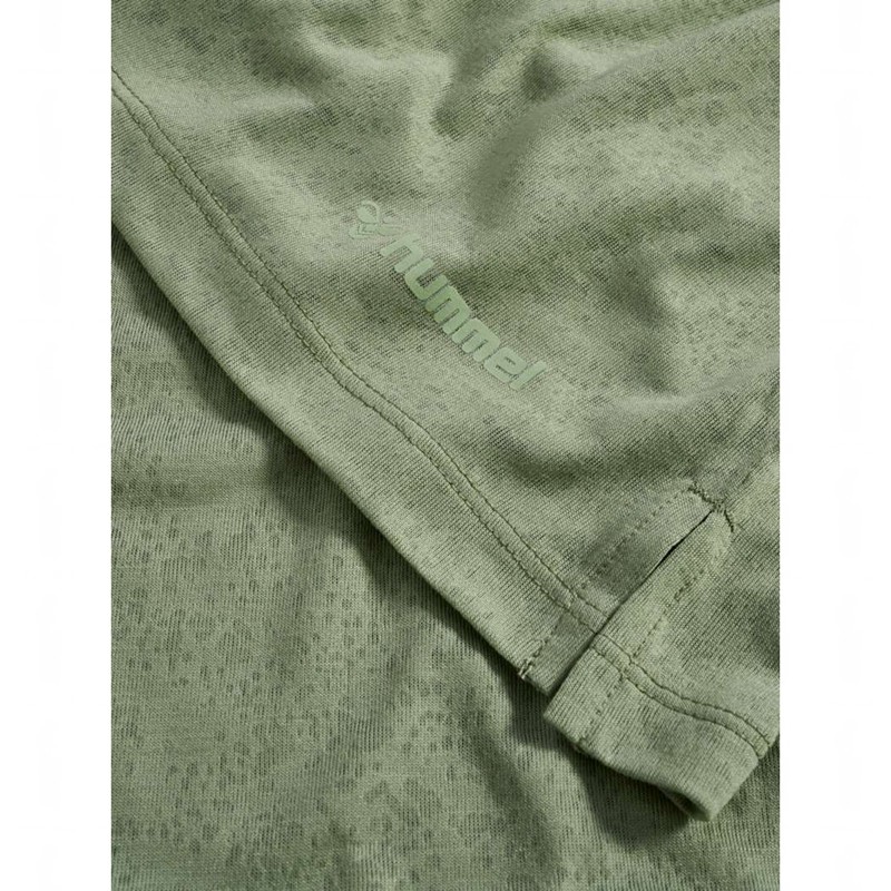 Hummel Mt Light Burnout Ženske Majice Zelene | 256144-201