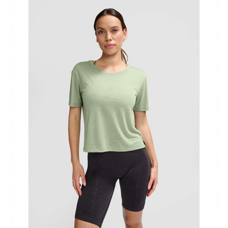 Hummel Mt Light Burnout Ženske Majice Zelene | 256144-201