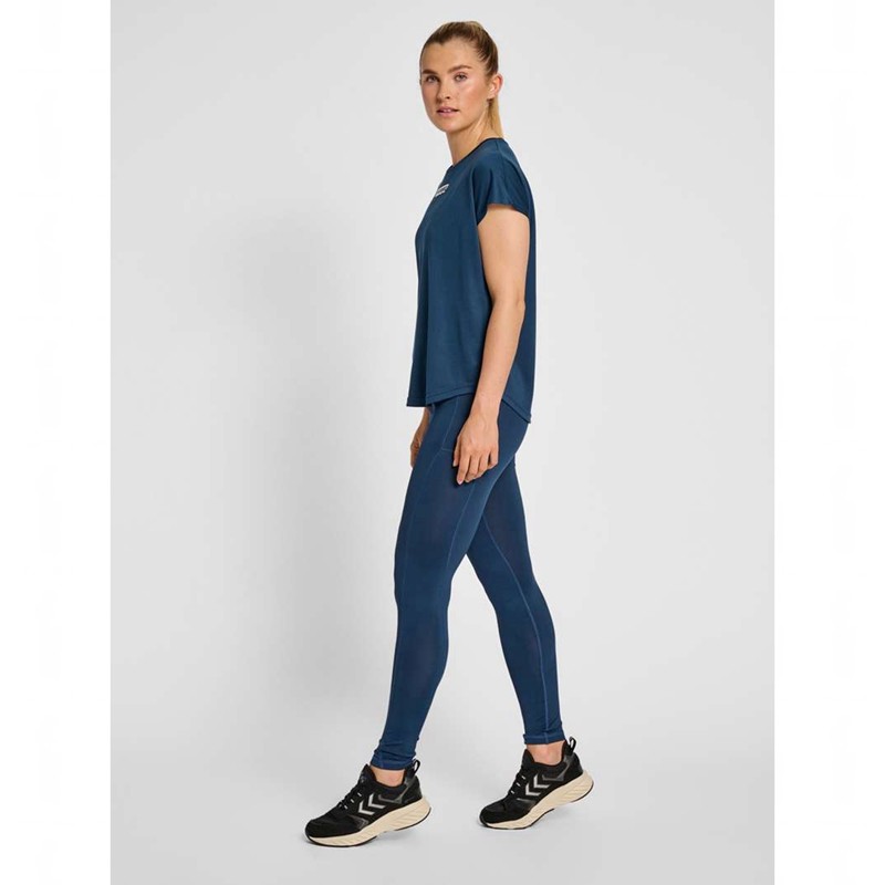 Hummel Mt Mabley Mid Waist Ženske Hulahopke Plave | 574908-084