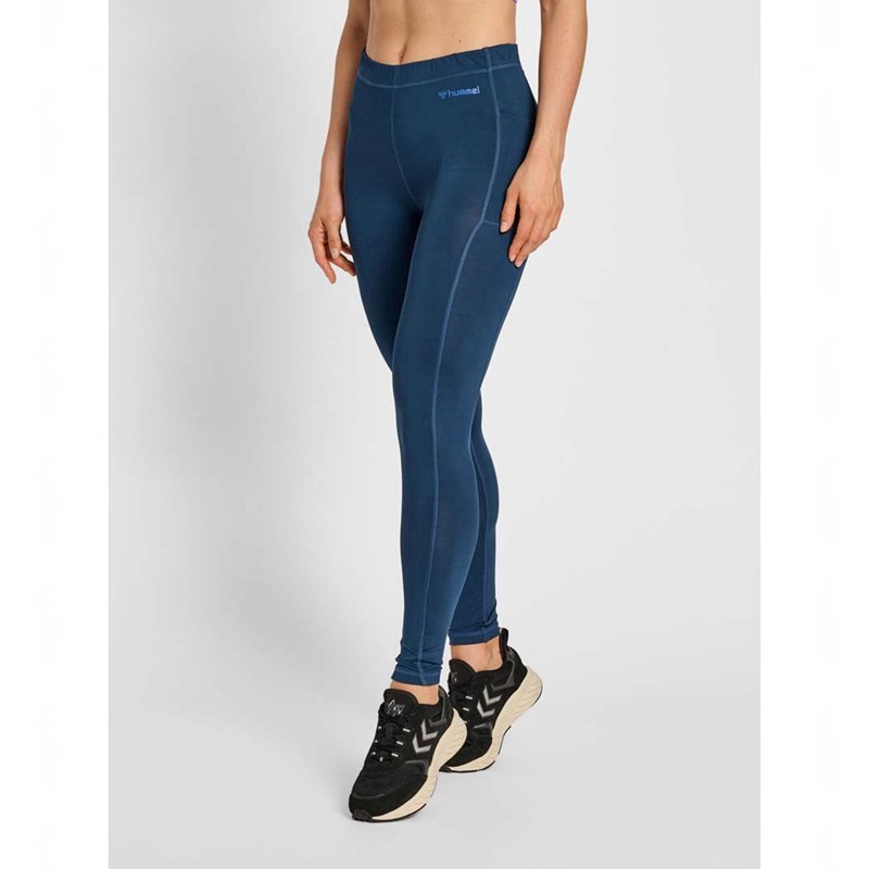 Hummel Mt Mabley Mid Waist Ženske Hulahopke Plave | 574908-084