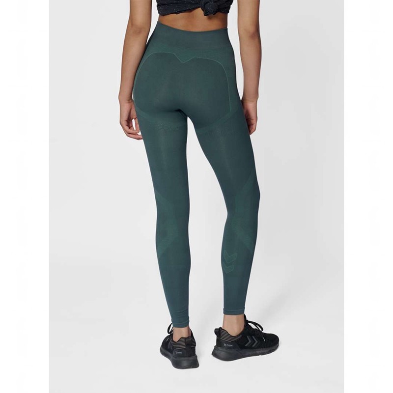 Hummel Mt Power Seamless Mw Ženske Hulahopke Zelene | 645165-390