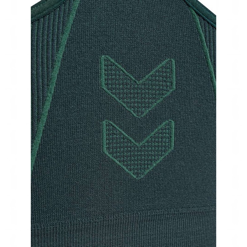 Hummel Mt Power Seamless Ženske Sportski Grudnjak Zelene | 202365-402
