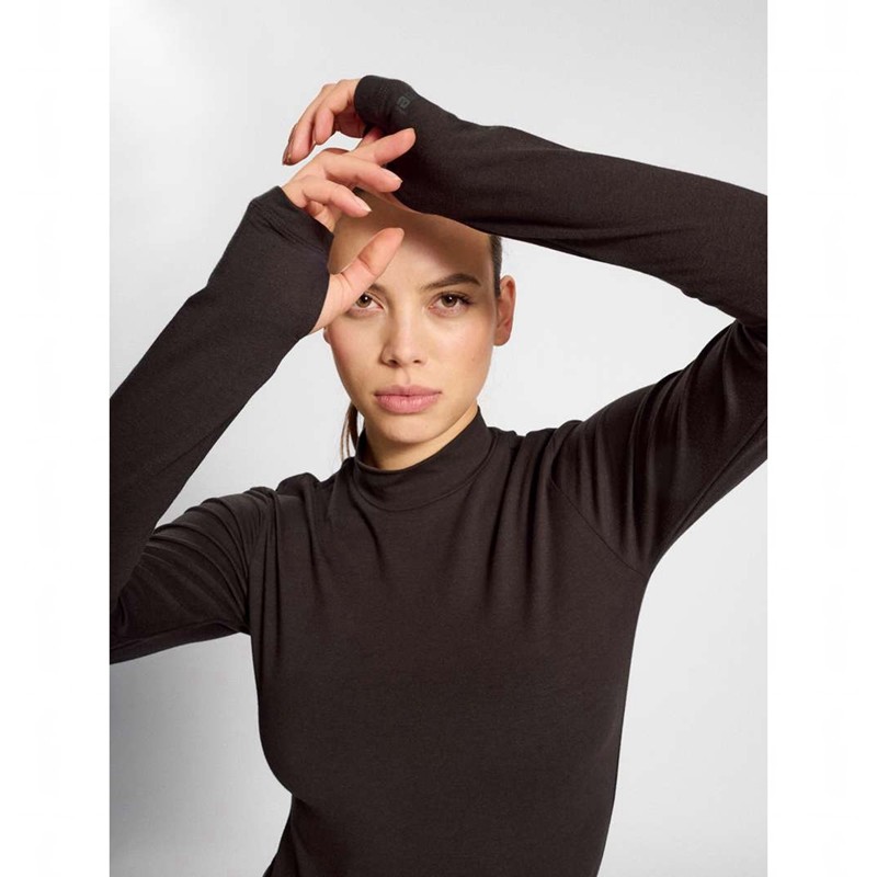 Hummel Mt Recharge L/S Ženske Majice Čokoladne | 909989-167