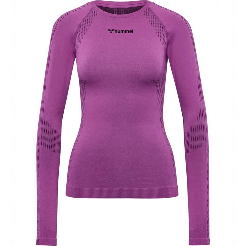 Hummel Mt Shaping Seamless L/S Ženske Majice Ljubičaste | 709253-640
