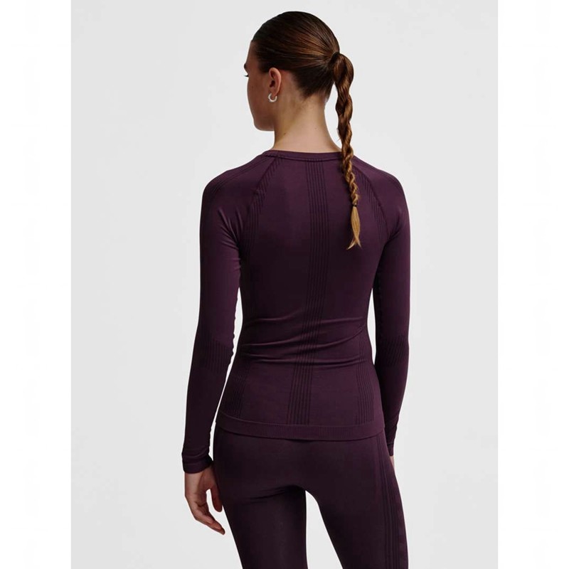 Hummel Mt Shaping Seamless L/S Ženske Majice Ljubičaste | 635415-044