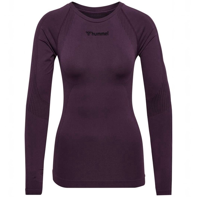 Hummel Mt Shaping Seamless L/S Ženske Majice Ljubičaste | 635415-044