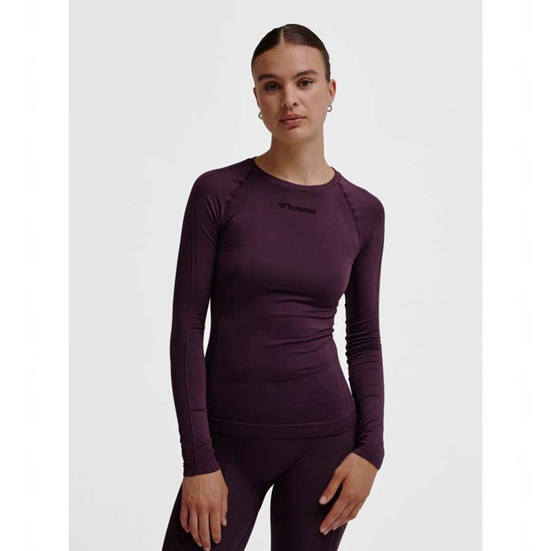 Hummel Mt Shaping Seamless L/S Ženske Majice Ljubičaste | 635415-044