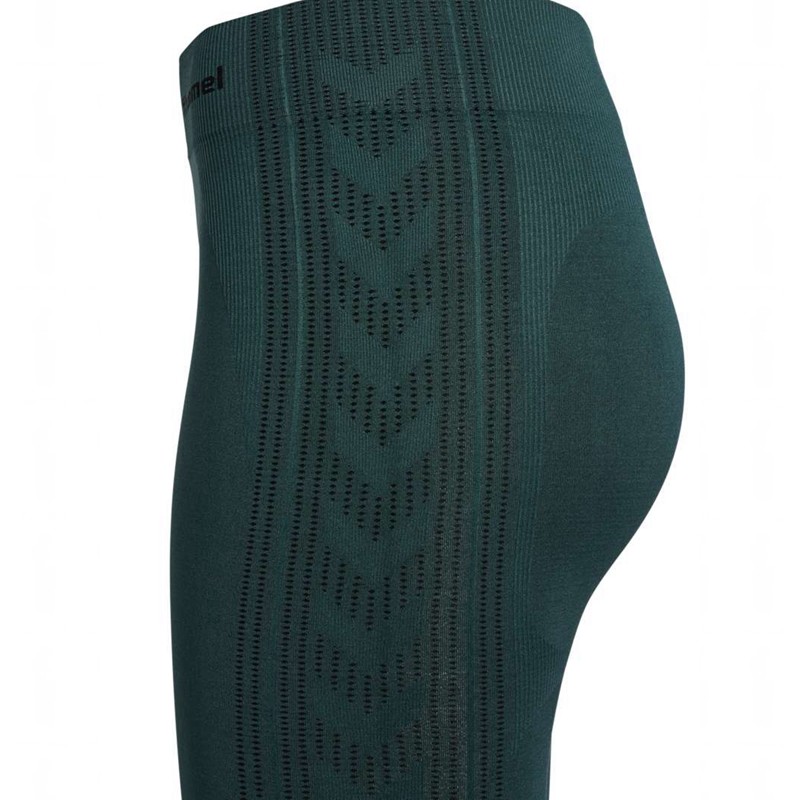 Hummel Mt Shaping Seamless Mw Ženske Majice Zelene | 965756-522