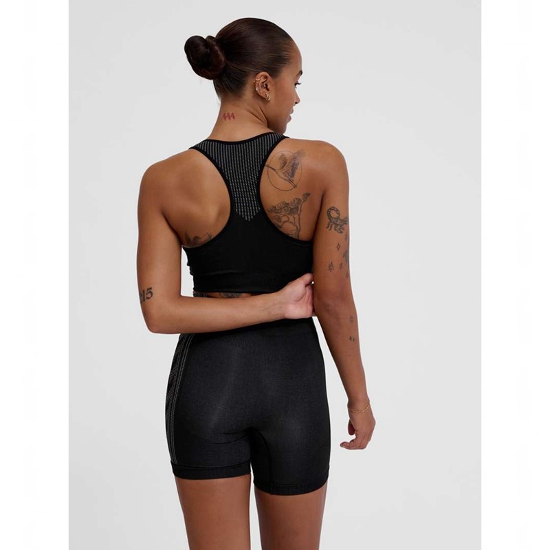 Hummel Mt Shaping Seamless Padded Ženske Sportski Grudnjak Crne | 410223-615