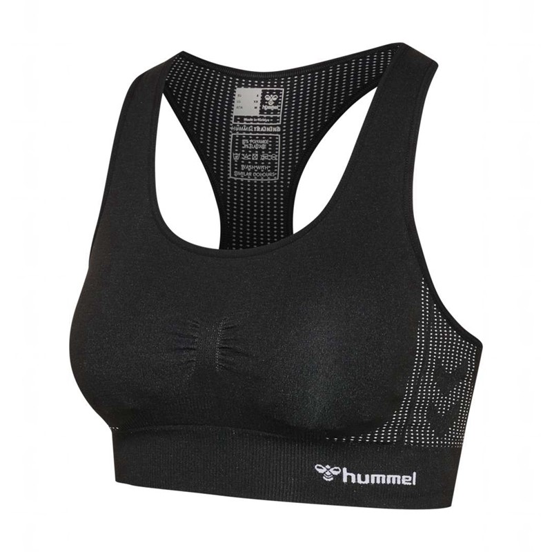 Hummel Mt Shaping Seamless Padded Ženske Sportski Grudnjak Crne | 410223-615
