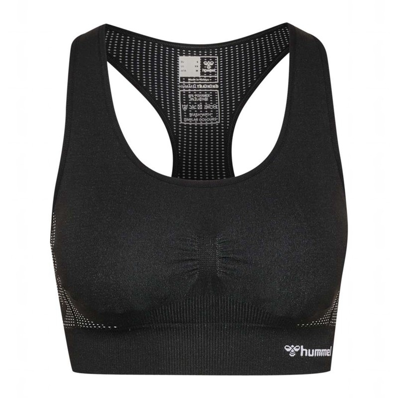 Hummel Mt Shaping Seamless Padded Ženske Sportski Grudnjak Crne | 410223-615