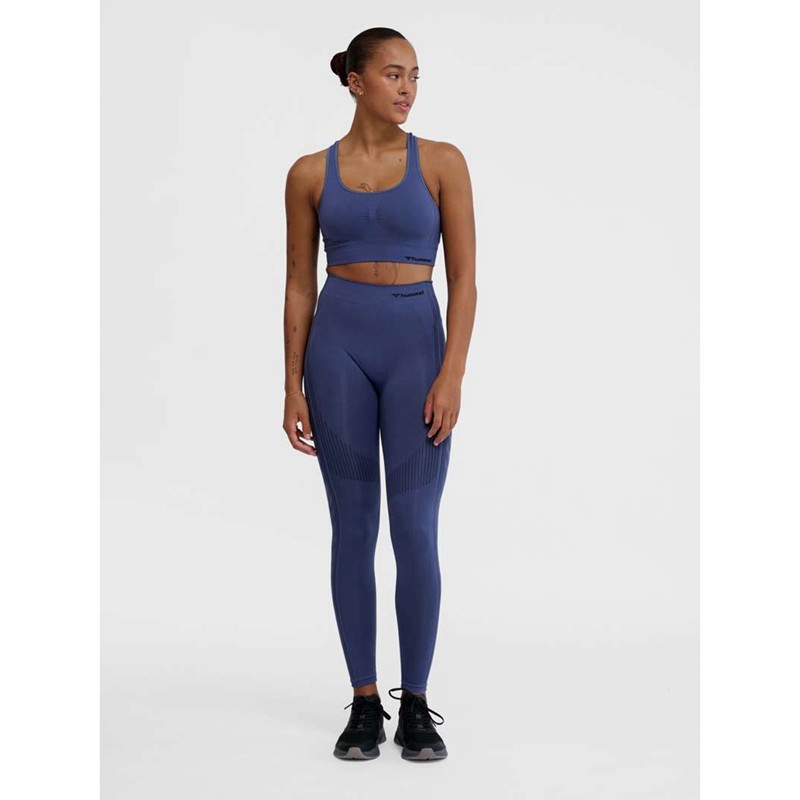 Hummel Mt Shaping Seamless Top Ženske Sportska Odjeća Plave | 626074-293