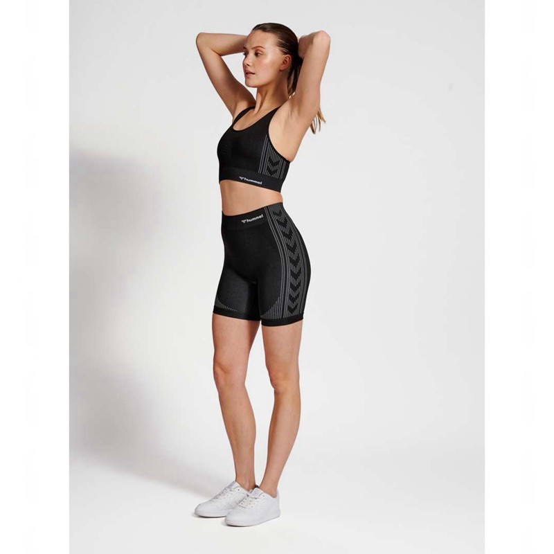 Hummel Mt Shaping Seamless Top Ženske Sportski Grudnjak Crne | 836791-915