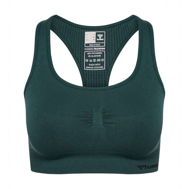 Hummel Mt Shaping Seamless Top Ženske Sportski Grudnjak Zelene | 304110-901