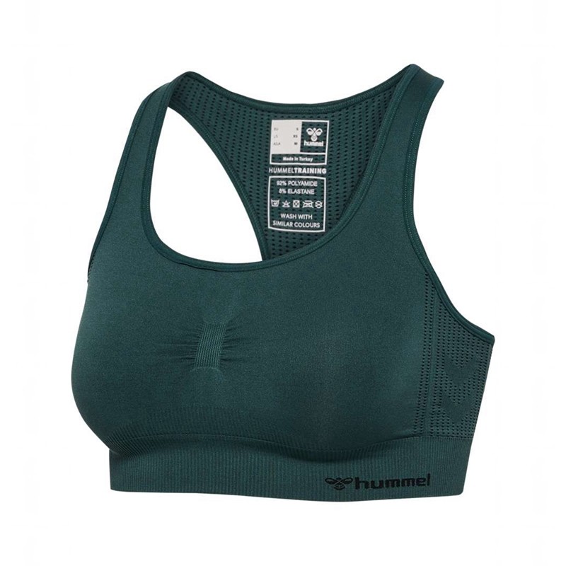 Hummel Mt Shaping Seamless Top Ženske Sportski Grudnjak Zelene | 304110-901