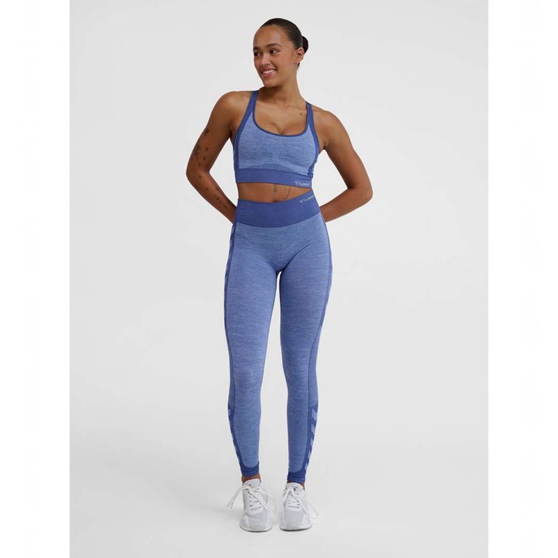 Hummel Mt Shine Seamless Mw Ženske Hulahopke Plave | 400007-799