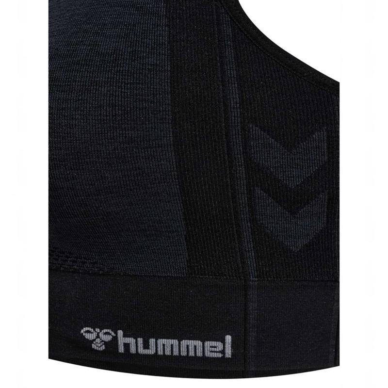 Hummel Mt Shine Seamless Ženske Sportski Grudnjak Crne | 802628-853
