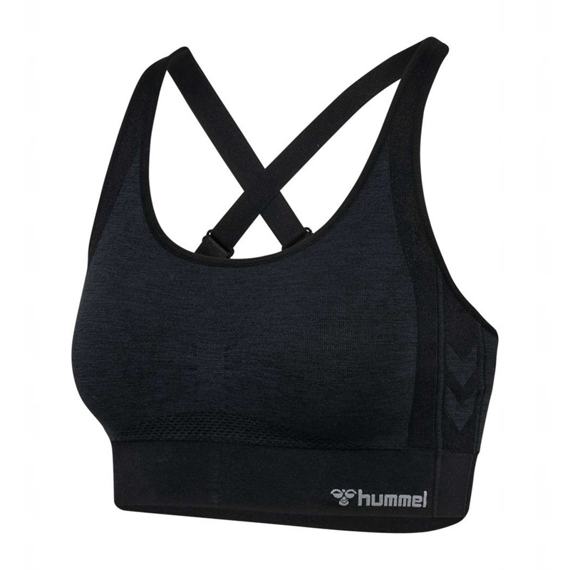 Hummel Mt Shine Seamless Ženske Sportski Grudnjak Crne | 802628-853