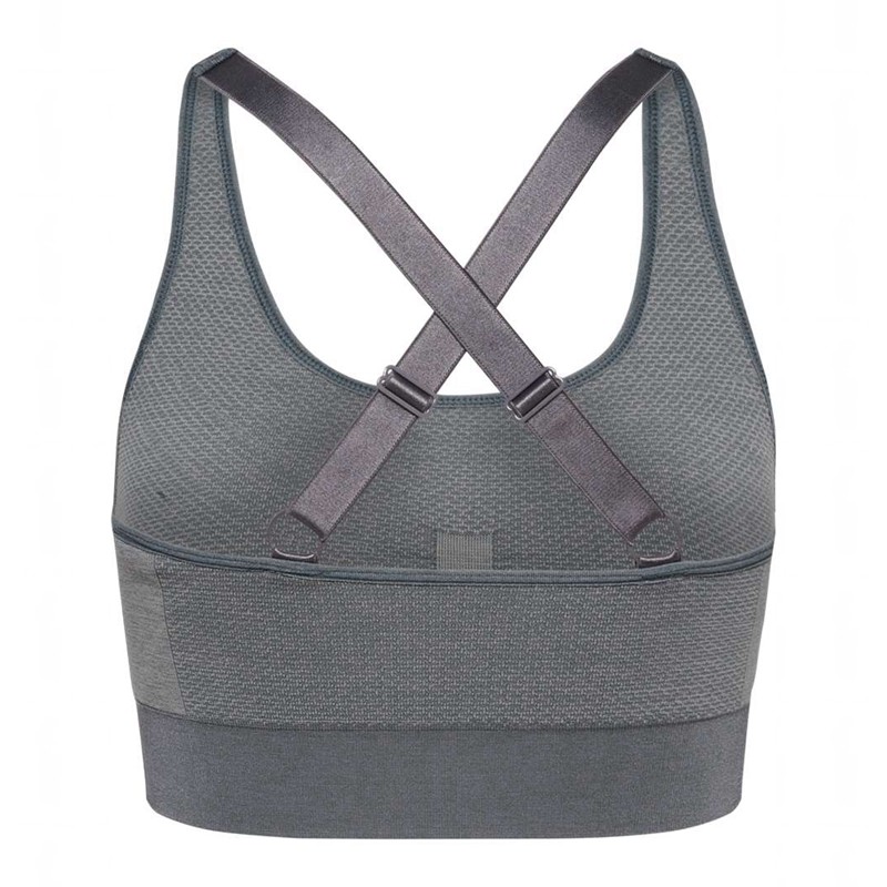 Hummel Mt Shine Seamless Ženske Sportski Grudnjak Sive | 311442-240